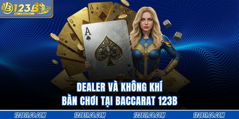 Dealer và không khí bàn chơi tại baccarat 123B